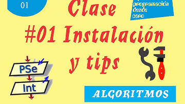 01. Instalar PSeInt y tips de programación