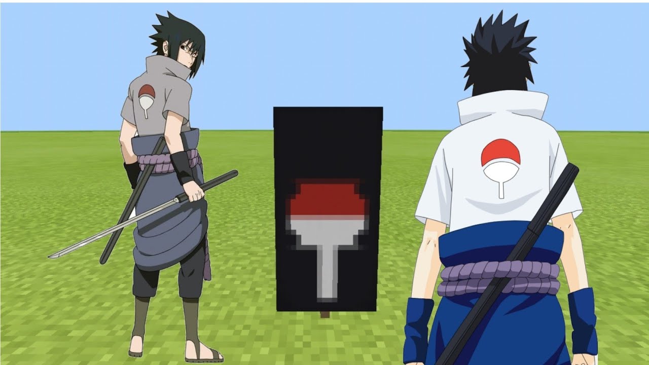 How to make a uchiha banner in minecraft from naruto - YouTube