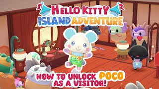 ARCHIVE How to unlock POCO as a visitor! 🐼🏮✨Hello Kitty Island Adventure