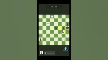 How to solve 03 February 2023 Daily puzzle of chess.com #dailypuzzle  #chesspuzzle