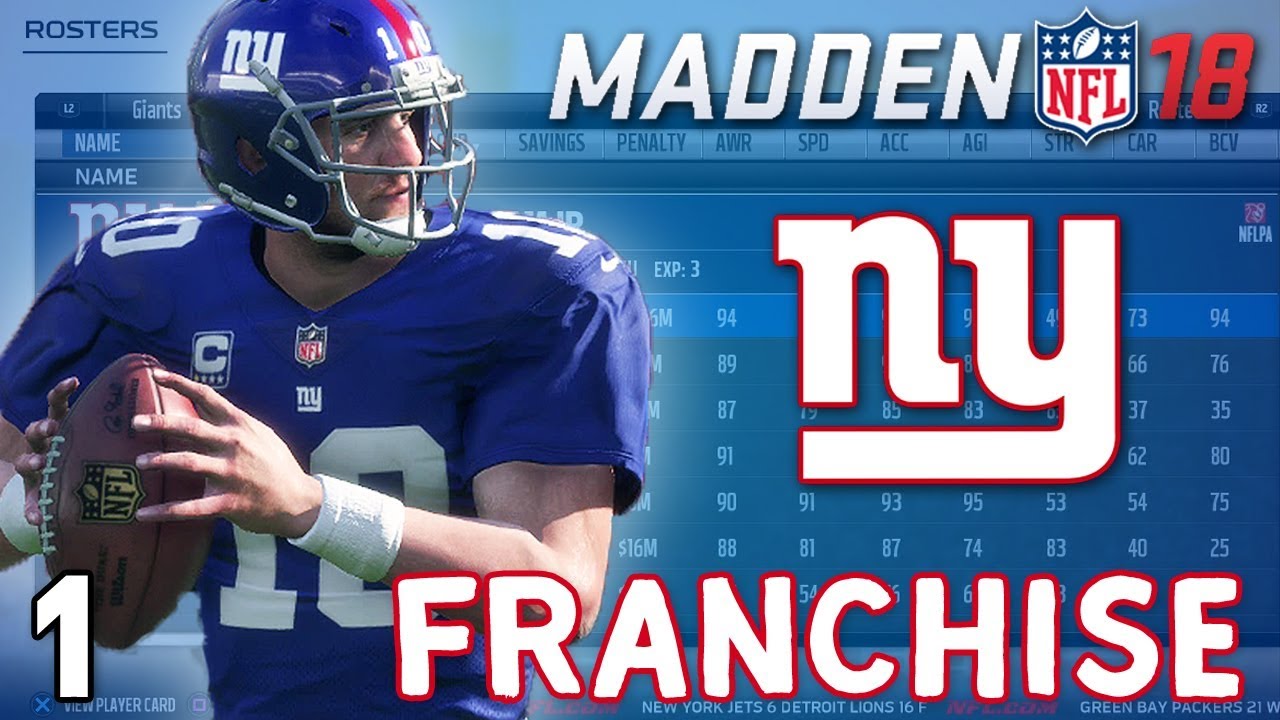 Madden NFL 18: NY Giants Franchise ep. 1 - "Team Introduction"