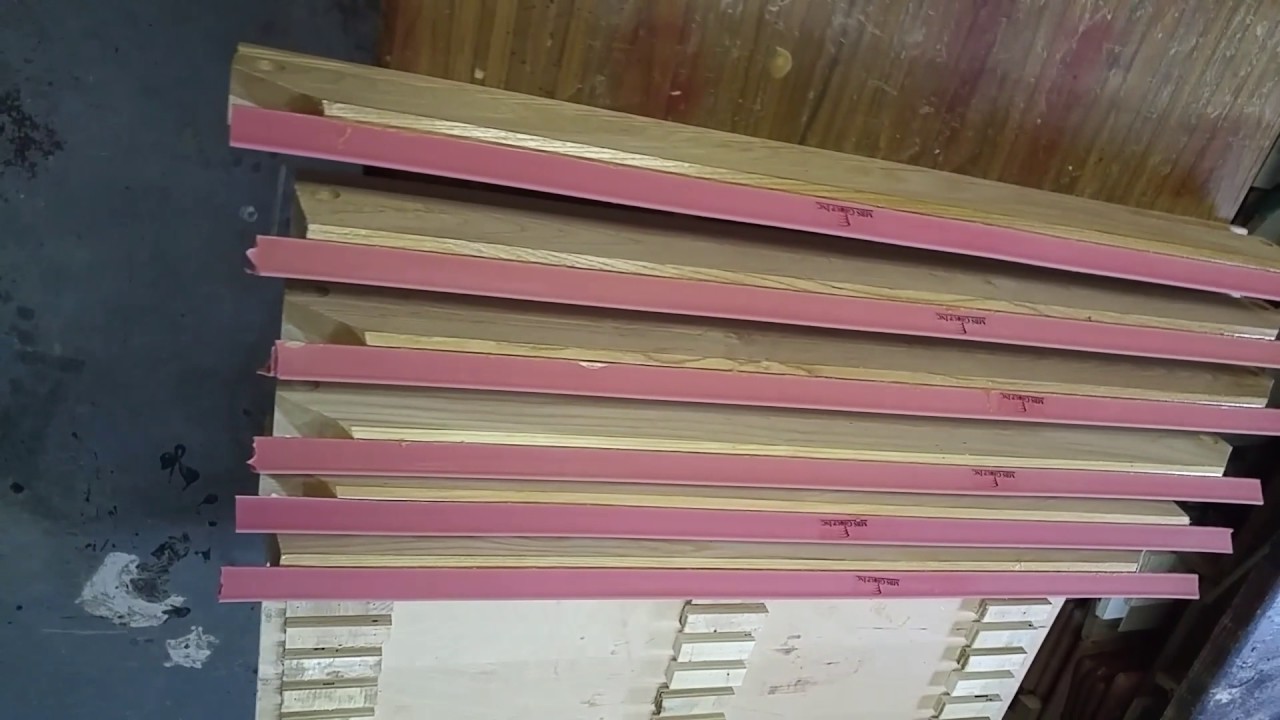 Glueing the pool table rail rubber on YouTube
