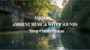 5 Hours Waterfall Sounds with Music for Deep Sleep and Relaxation