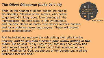 58. The Olivet Discourse (part 1)