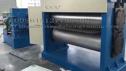 Korean willow pattern embossing machine thickness from 1 to 4mm
