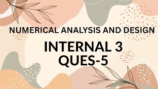 INTERNAL 3 QUESTION 5 NAD