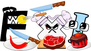 Crazy Chef X Vs Alphabet Lore F Vs Alphabet Lore I Animation Asmr