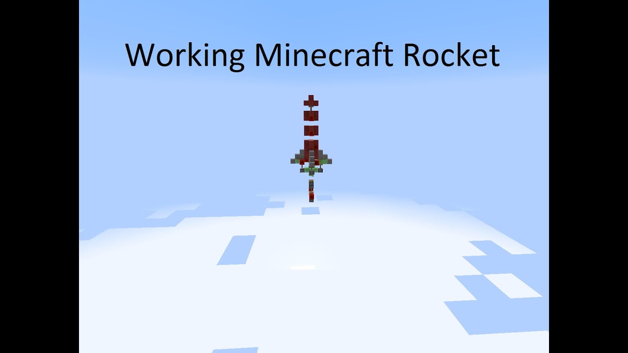 How to make a Rocket Ship in Minecraft (No Mods) - YouTube in 29