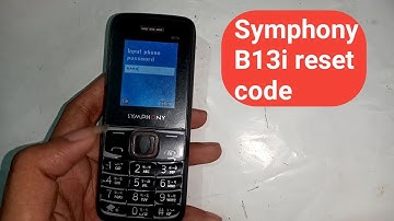 Symphony B13i reset code