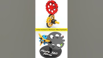 Intermittent Motion Gear #cad #solidworks #engineering #mechanical #mechanism #fusion360