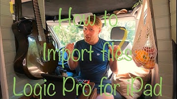How to import files in Logic Pro for iPad #logicproipad #logicpro #logictutorial