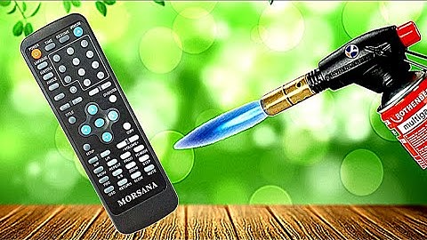 Experiment:remote control against the gas flame