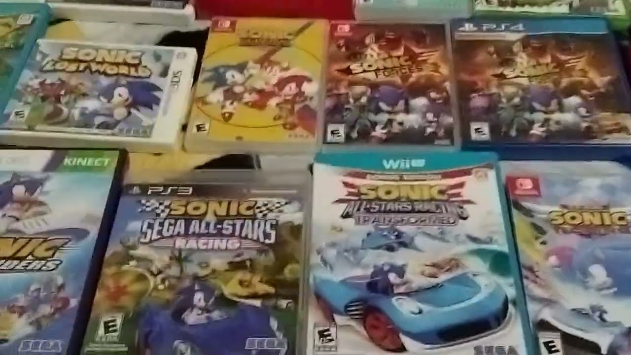 My entire Sonic Games collection