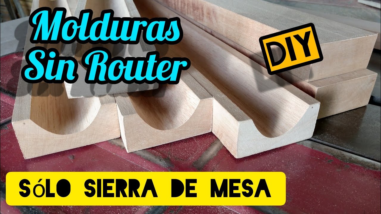 Cómo Hacer Molduras de Madera FÁCIL, sin Router / How to Make Wood