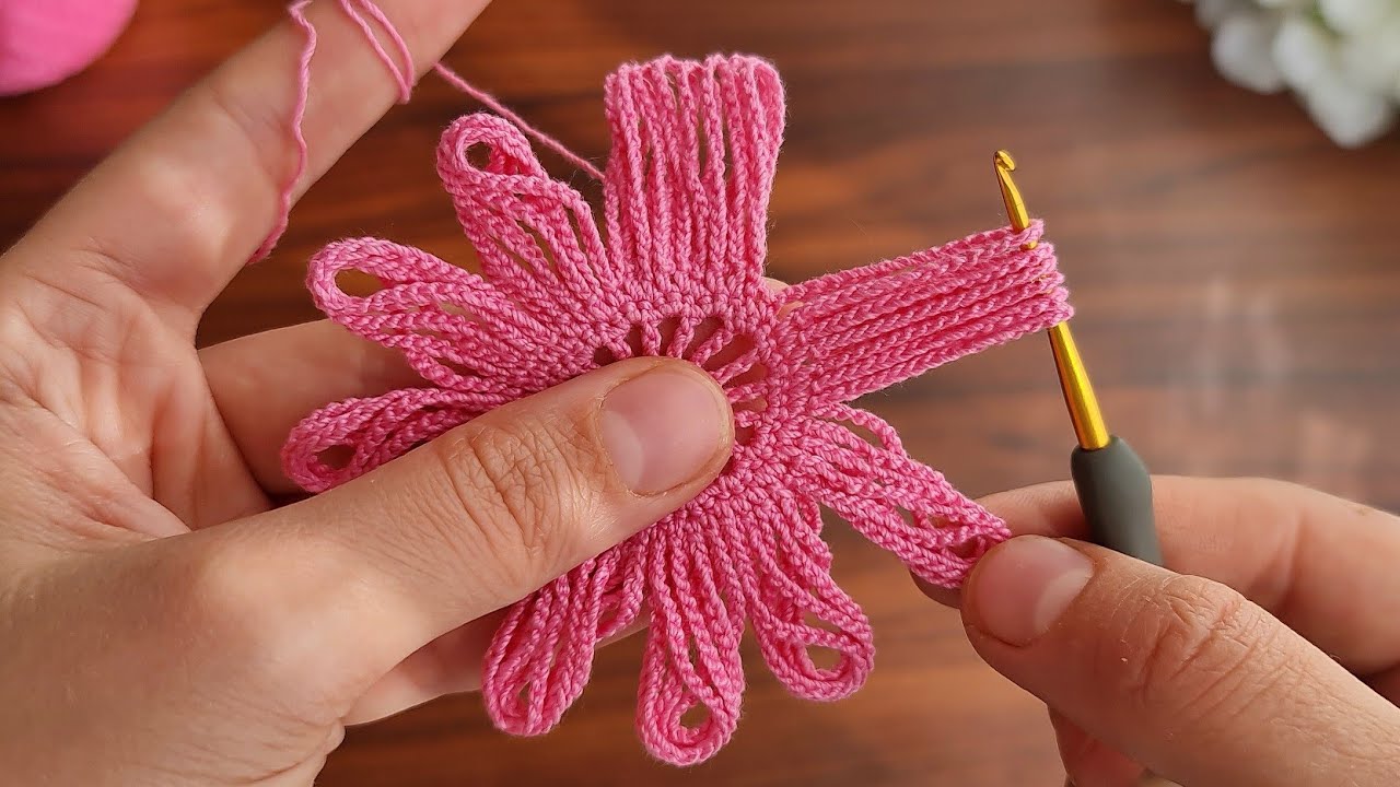 ⚡💯Wonderfulll ⚡💯Super easy, very useful crochet flower,ornament ✔ Sell and give as a gift.