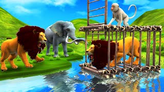 नकिली शेर और जादुई तालाब Fake Lion And Magical Pond हिंदी कहनिया Hindi Kahaniya Hindi Moral Stories