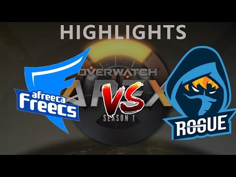 Afreeca Freecs Blue vs Rogue OGN Overwatch APEX Highlights