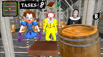 Clown Neighbors Chapel - Level 4 - Gameplay Walkthrough