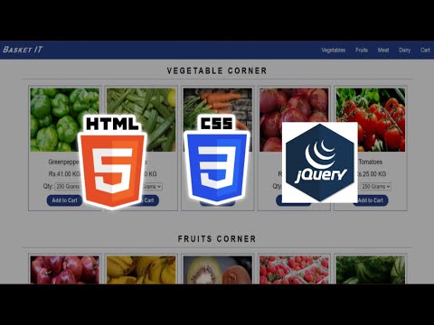 Online Grocery Store Using JavaScript, JQUERY, HTML and CSS | Dynamic ...
