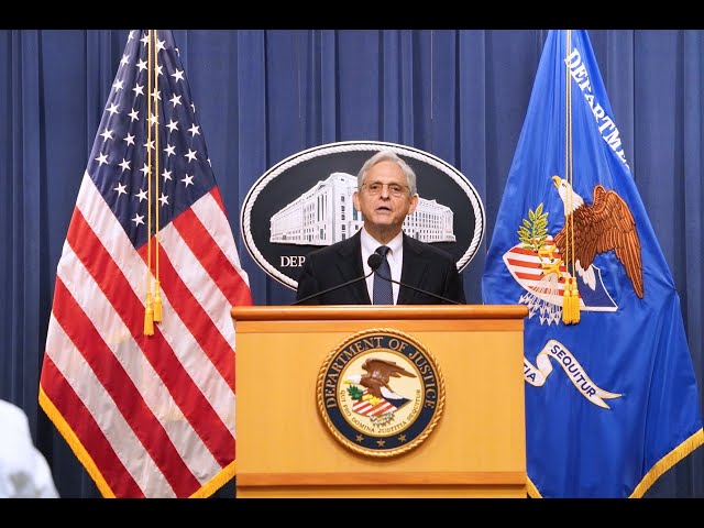 Watch Attorney General Merrick Garland Delivers Remarks Announcing Motion to Unseal Search Warrant on YouTube.
