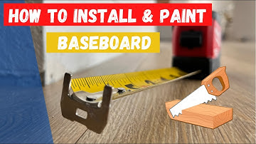 How To Install & Paint Baseboard #handyman #baseboard #diy #howto #tutorial