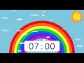 Rainbow timer 7 minute 