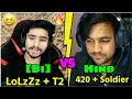 Bivs hind latest fight  hind420 soldier vs lolzzz gaming  t2 fight in novo  emulator
