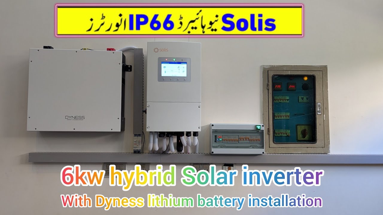 solis ip66 hybrid 6kw inverter with Dyness lithium battery installation/settings information