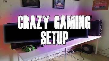 *CRAZY NEW* Gaming Setup! ROOM TOUR!