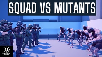 UE4 Prototype | NPC updates | Squad Vs Mutants | 4K