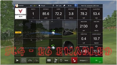 Swing Caddie SC4 - Driving Range Videos and E6 Connect Quick Demo