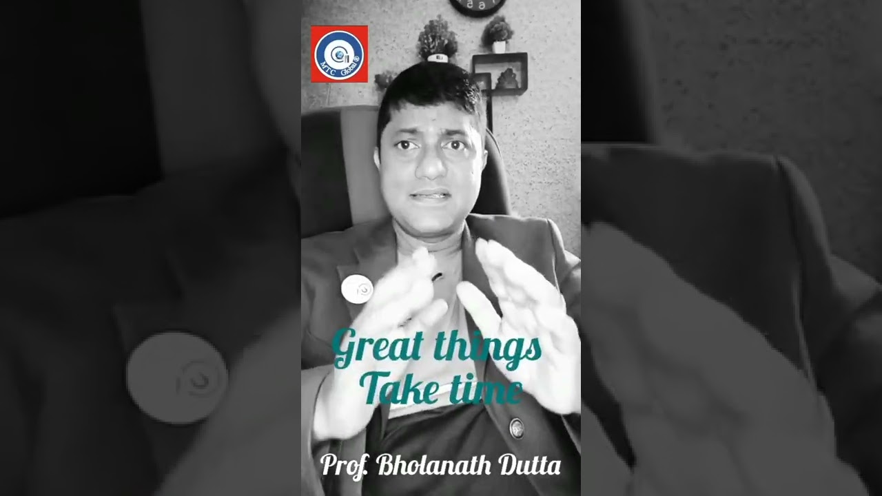 Don't rush, great things take time 