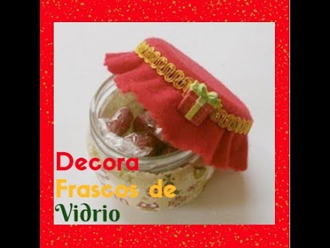 Diy: como decorar frascos de vidrio para navidad youtube