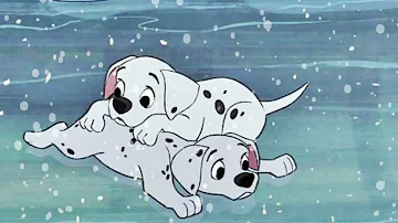 Christmas in Old Disney ✨ Dalmatian Dogs - Christmas Instrumental Music and Snowy Ambience ❄️