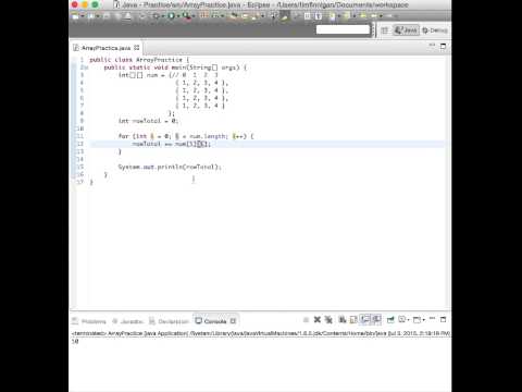 Video: How To Find The Sum Of A Two-dimensional Array