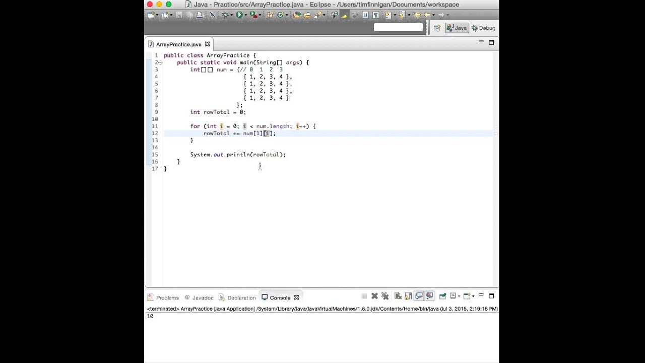 How To Find Number Of Rows In 2D Array Java