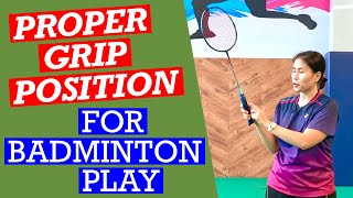 PROPER GRIP POSITIONING DURING BADMINTON PLAY #badminton #coachkennie #gripposition