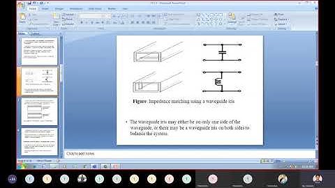 Impedance matching using a wave guide Iris given by Mr.I.Obulesu