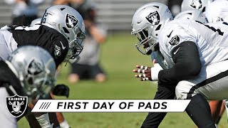 Hear from fullback alec ingold, safety erik harris, wide receiver keon
hatcher and tyrell williams as the team takes field for first tr...