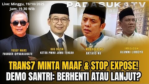 🔴LIVE:🔥Trans7 Minta Maaf & Stop Expose! Demo Santri: Berhenti atau Lanjut?