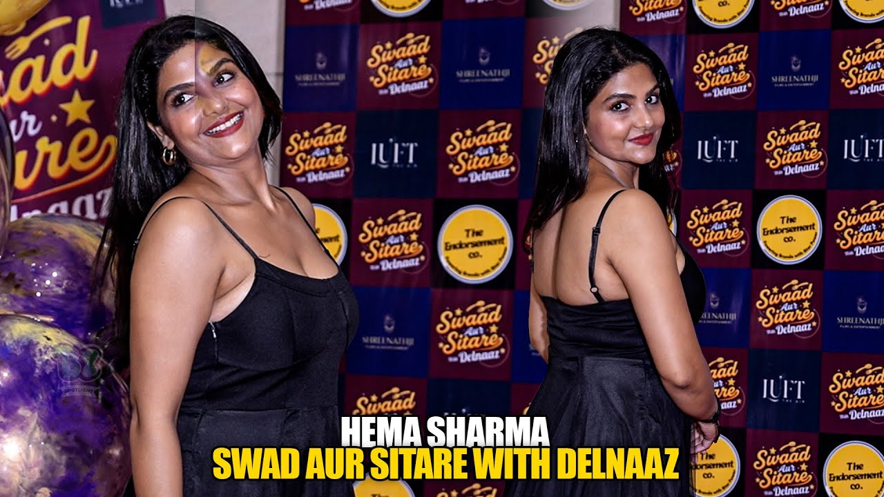 Hema Sharma Sets the Stage on Fire in Hot Black Dress 🔥 | Swaad Aur Sitare with Delnaaz