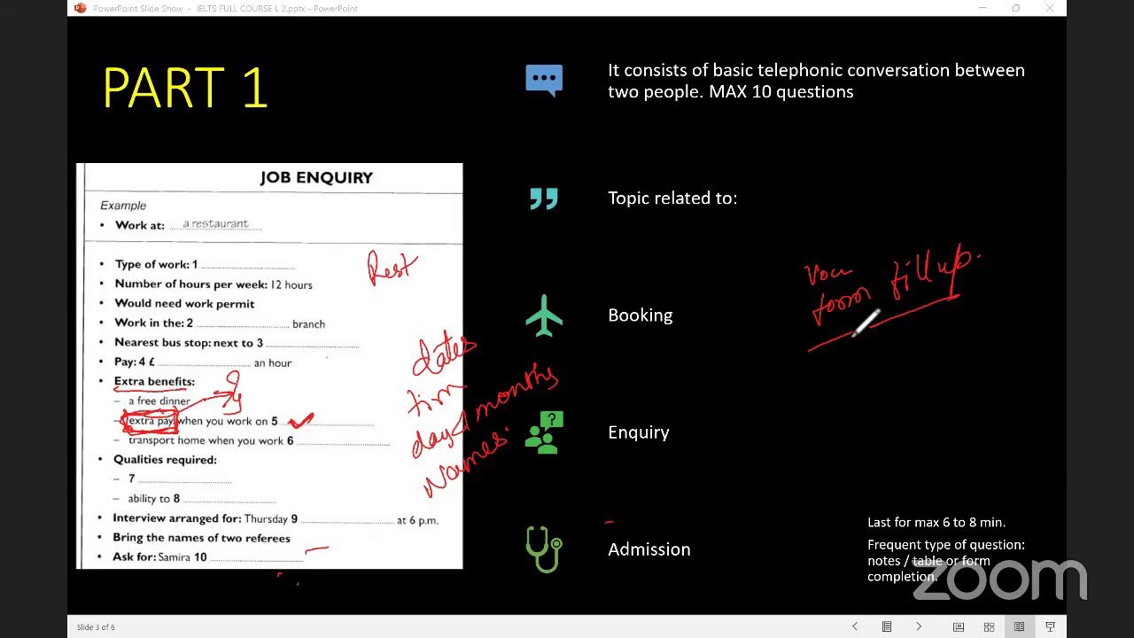 IELTS LIVE CLASS 1 2022: Overview and LISTENING PART 1 tips