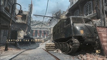 Call Of Duty:WW2 - Capture The Flag vs Veteran Bots on Aachen