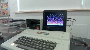 Apple II Fire Demo on real hardware