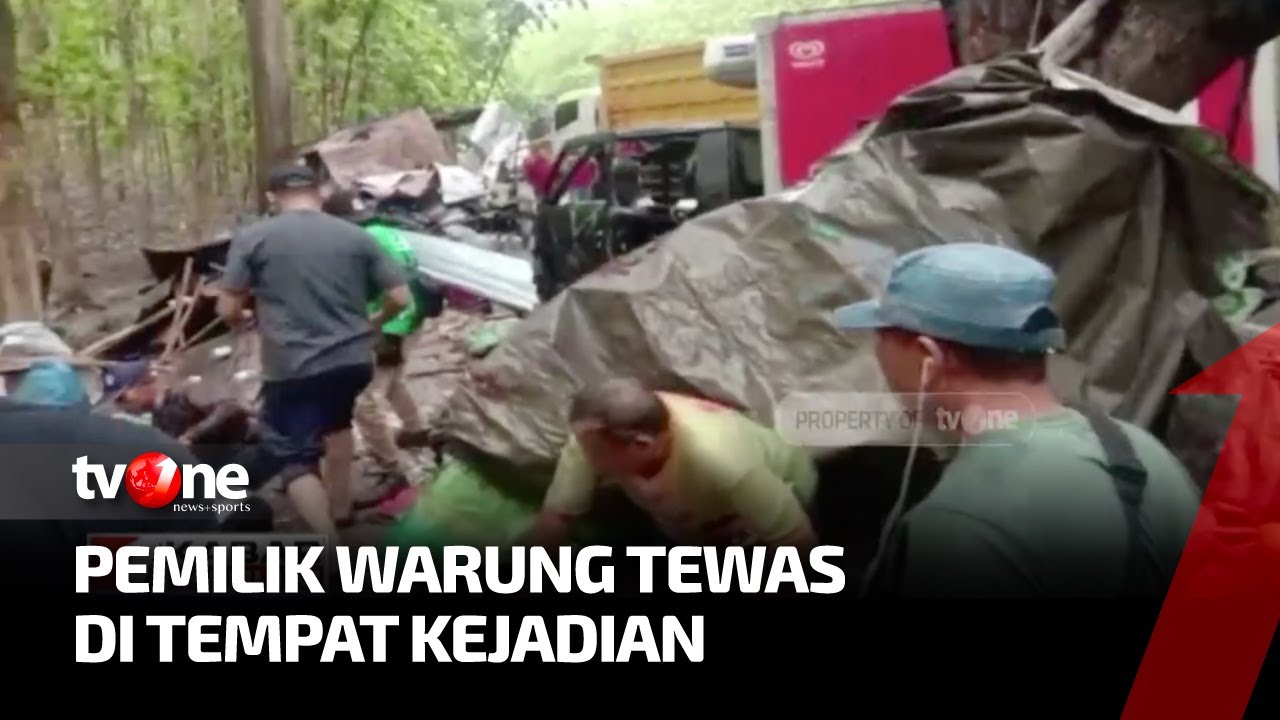 Truk Tabrak Mobil Box dan Warung di Ngawi, 1 Orang Tewas | Kabar Hari Ini tvOne
