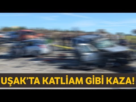 Uşak’ta Katliam Gibi Trafik Kazası: 4 Ölü