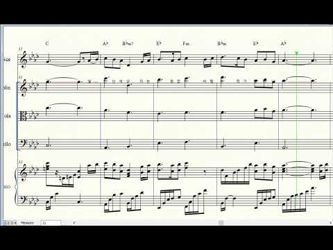 10월의 어느 멋진 날에 (반주악보/피아노4중주/편곡/파트보/총보/4중창반주)