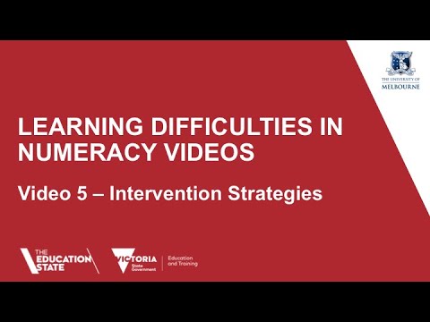 Learning Difficulties in Numeracy – Intervention Strategies (5/5)