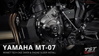 How To Install A Womet-Tech Case Saver Engine Slider On A 2021 Yamaha Mt-07 By Tst Industries