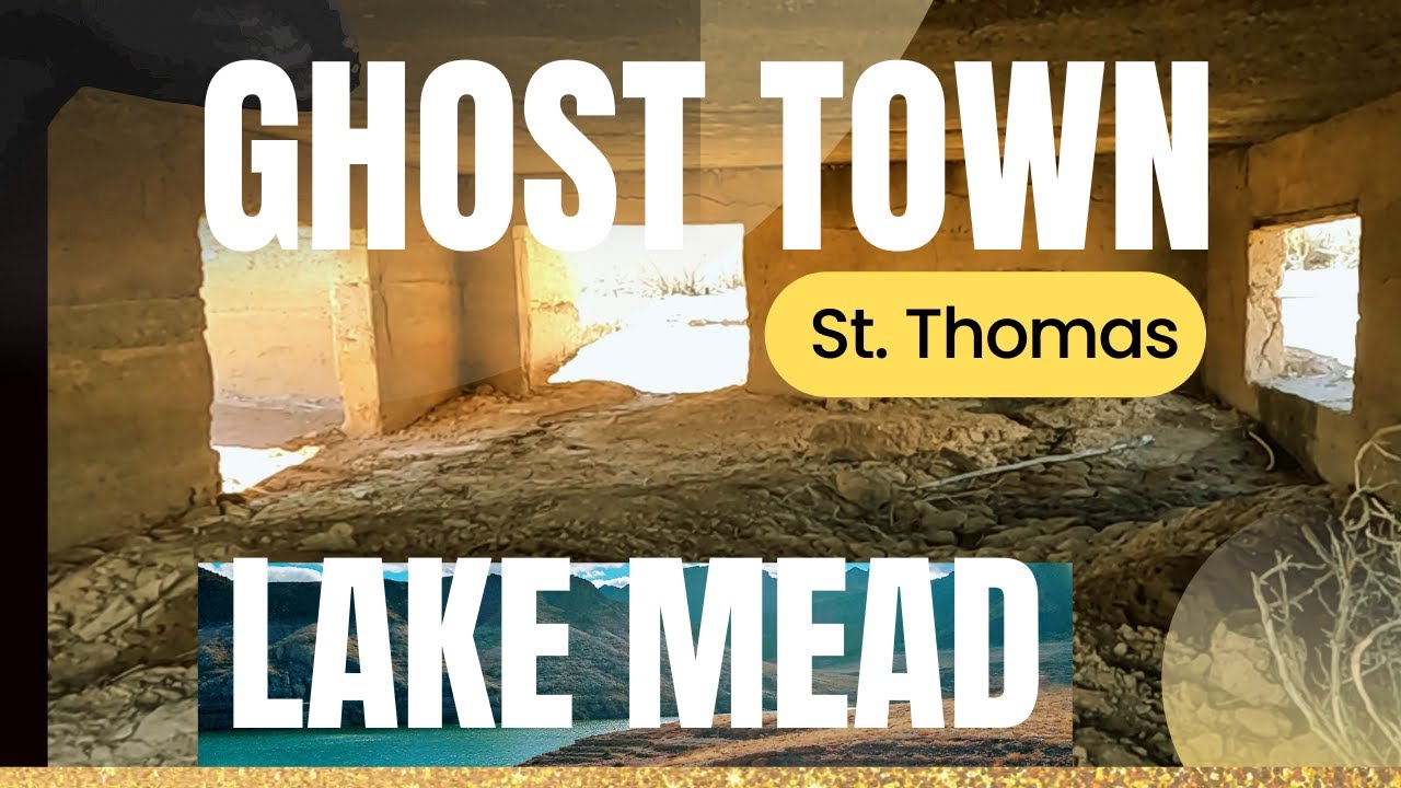 Buried Under Water for 64 Years, Searching Ghost Town Ruins from Lake Mead : Exploration Adventure